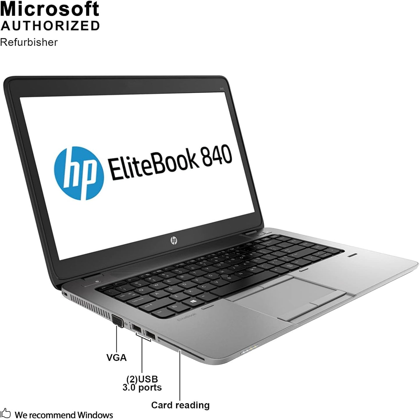 HP Elitebook 840 G1 Laptop (Renewed)