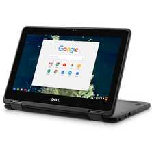 Dell Chromebook 5190 Laptop 2 in 1 TouchScreen Notebook, Intel Celeron N3350 Processor, 4GB Ram, 32GB eMMC Hard Drive, WiFi | Bluetooth, USB 3.0, Camera, Type C Port, Chrome OS (Renewed)